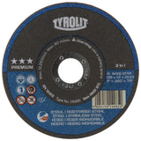 Cutting Disc, 5" x 1/16", 7/8" Arbor, Type 27, Aluminum Oxide, 12250 RPM