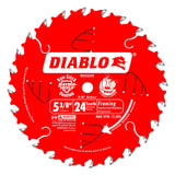 Circular Saw Blade, 5-3/8", 24 Teeth, Wood Use
