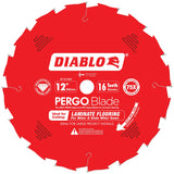 Circular Saw Blade, 12", 16 Teeth, Laminate Use