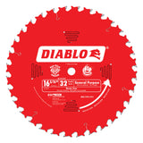Circular Saw Blade, 16-5/16", 32 Teeth, Wood Use