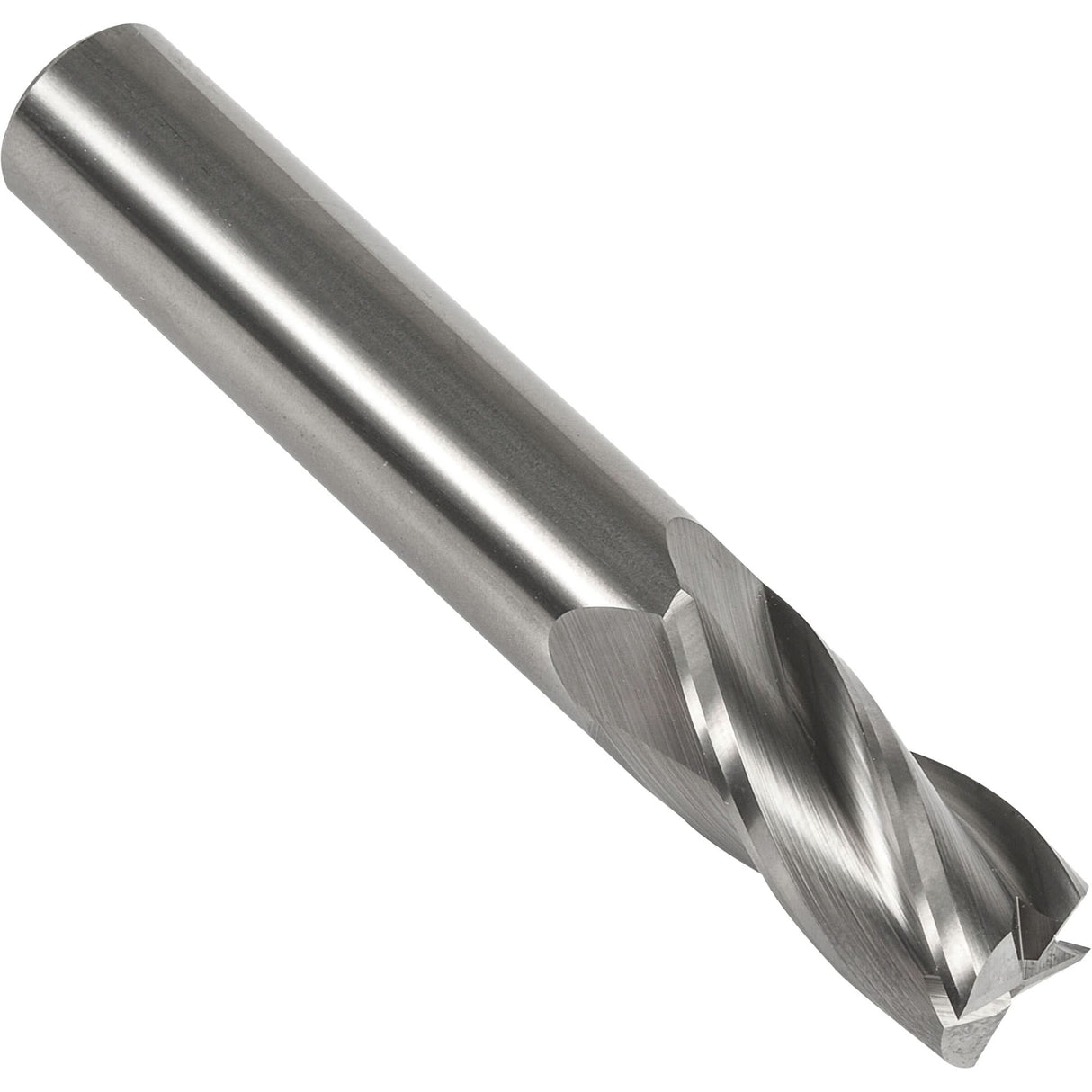 S134 Square End Mill, 5/16" Dia., 2-1/2" L, 4 Flutes, 5/16" Shank, Carbide