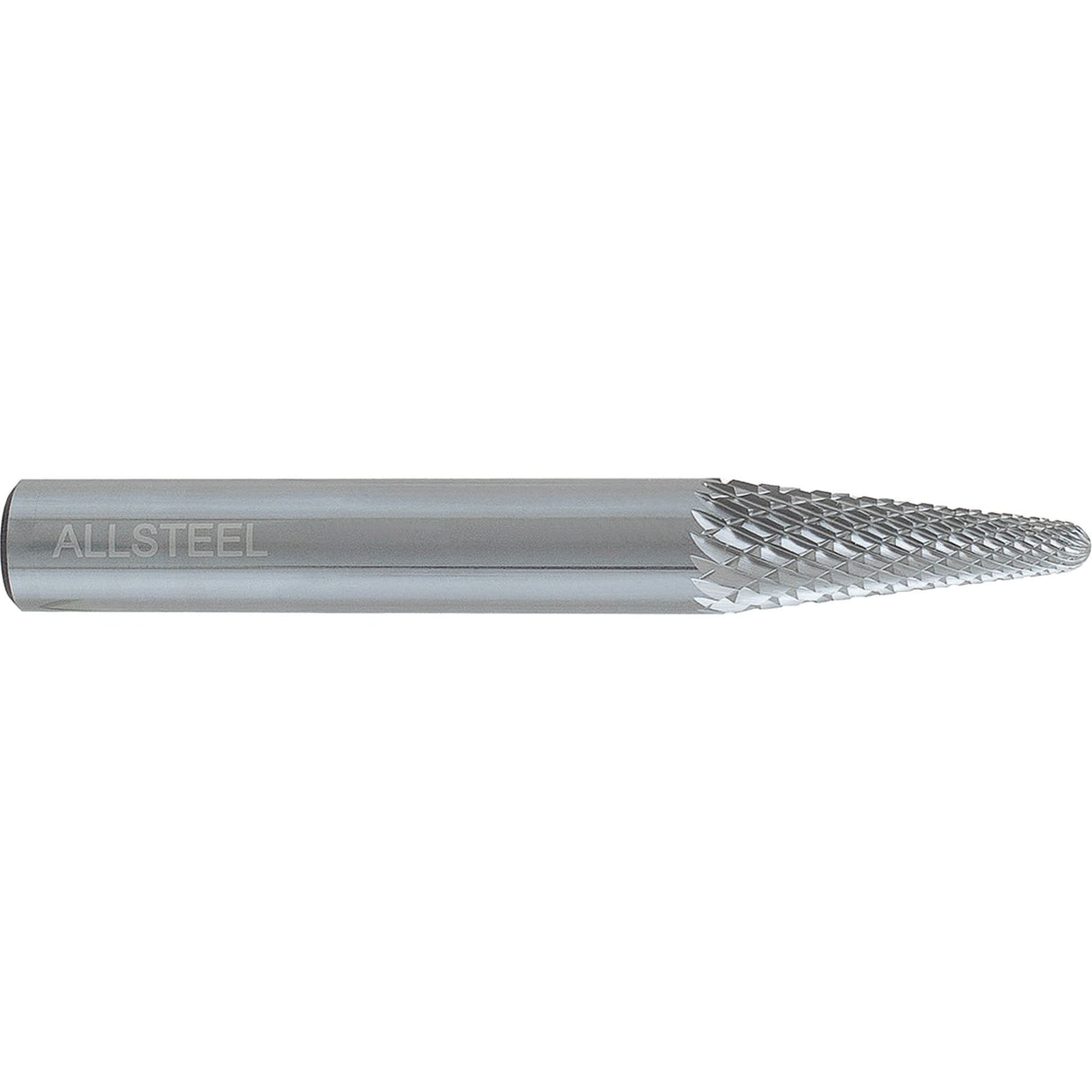 AllSteel™ Cone Shape Carbide Burr, SL-4, 1/2" Dia., 1/4" Shank, 1-1/8" Depth of Cut