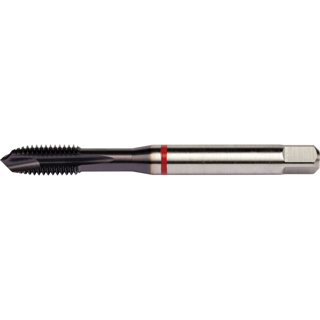Red Shark Spiral Point Tap, High Speed Cobalt, 5/16"-18 Thread, 3.543" L