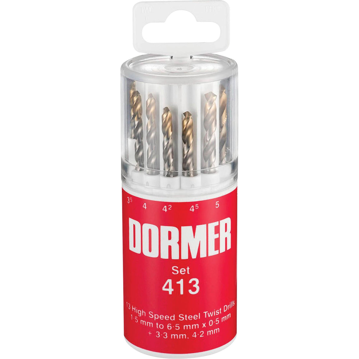 Jobber Drill Bit Set, 13 Pieces, High Speed Steel