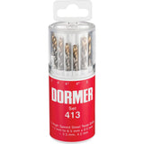 Jobber Drill Bit Set, 13 Pieces, High Speed Steel