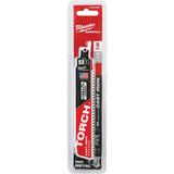 Sawzall® Torch™ Reciprocating Saw Blades, Carbide, 7 TPI, 6" L x 2" W