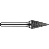 Double-Cut Rotary Burr, SM-50, 1/4" Dia., 1/4" Shank, 1/2" Depth of Cut