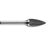 Pointed Tree Rotary Burr, SG-50DC, 1/2" Dia., 1/4" Shank, 1" Depth of Cut