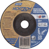 NorZon Plus SGZ Grinding Wheel, 4" x 1/8", 5/8" Arbor, Ceramic Alumina, Type 27