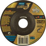 Quantum3™ Grinding Wheel, 4-1/2" x 1/4", 7/8" Arbor, Ceramic Alumina, Type 27