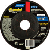 Gemini® Flexible Mini Disc Depressed Centre Wheel, 4-1/2" x 1/8", 7/8" Arbor, Aluminum Oxide, Type 27