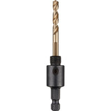 Hole Dozer™ Hole Saw Small Arbor with Cobalt Pilot Bit, 0" - 1-3/16", 1/4" Shank