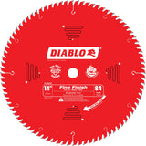 Fine Finish Circular Saw Blade, 14", 84 Teeth, Laminate/Wood Use