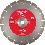 Segmented Diamond Circular Saw Blade, 12", Concrete Use