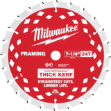 Thick Kerf Framing Circular Saw Blade, 7-1/4", 24 Teeth, Wood Use