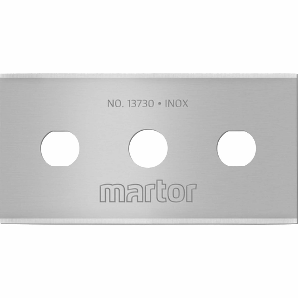 Stainless Steel Industrial Blade with Square Ends, Single Style