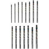 Metal Demon™ Drill Bits Set for Mild, Hardened and Stainless Steels, 15 Pieces