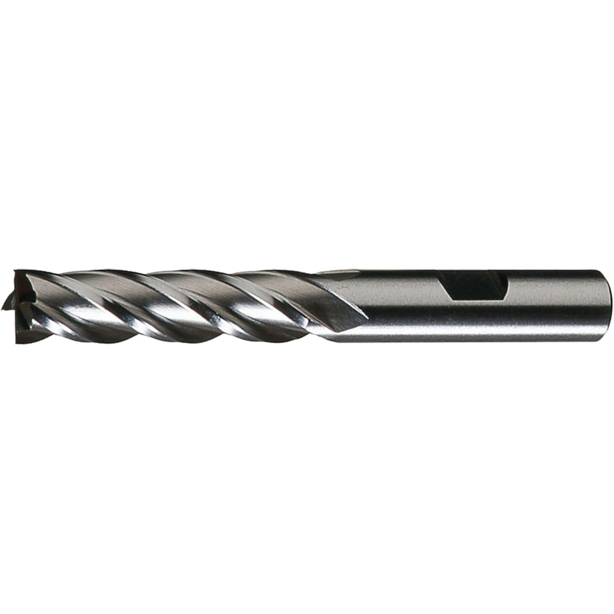 HG-4C Square Finishing End Mill, 1" Dia., 4-1/8" L, 4 Flutes, 3/4" Shank, High Speed Steel