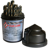 1875R Mechanics Length Drill Bit Set, 29 Pieces, High Speed Steel