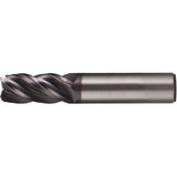 CEM-V2-5R-TA High-Performance Square End Mill for Ferrous Materials, 3/8" Dia., 3" L, 5 Flutes, 3/8" Shank, Carbide