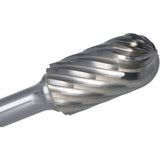 1847 Cylindrical Ball Nose Burr, SC-3, 3/8" Dia., 3/4" Depth of Cut