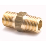 Hex Pipe Nipples, Brass, 3/8", Standard