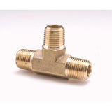Male Pipe Tees, Brass, 1/4"