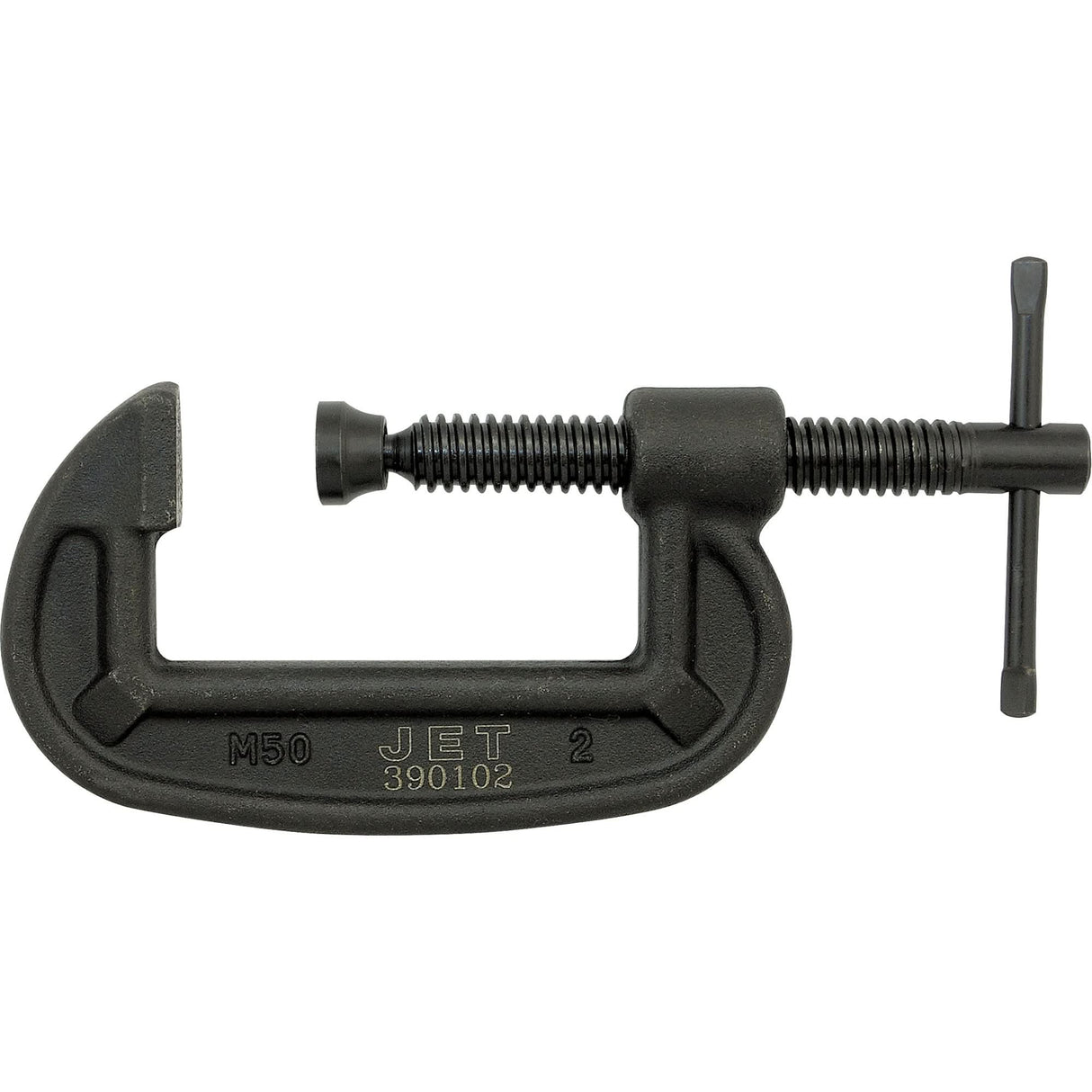 Heavy-Duty C-Clamp, 2" (50.8 mm) Capacity, 1" (25.4 mm) Throat Depth