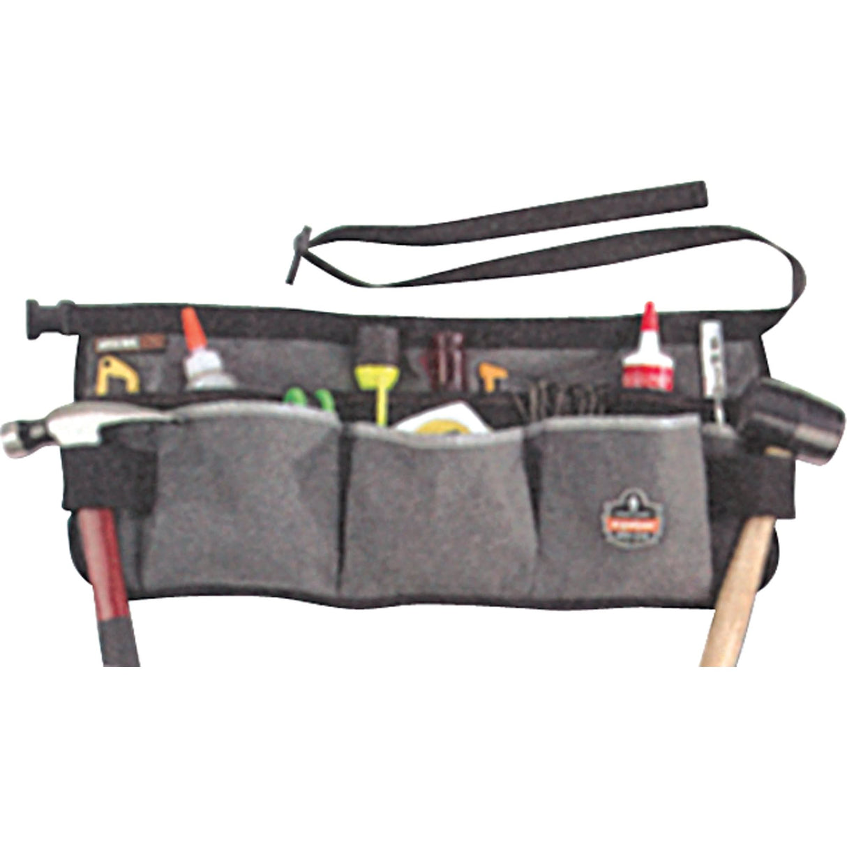 13-Pocket Waist Aprons, Canvas, Grey