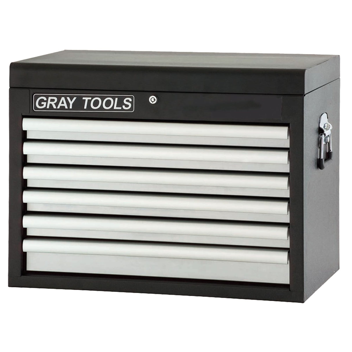 Top Chest - 6 Drawers, 26" W, 6 Drawers, Black