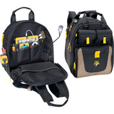 E-Charge Back Pack, 15" L x 10-1/2" W, Black, Polyester