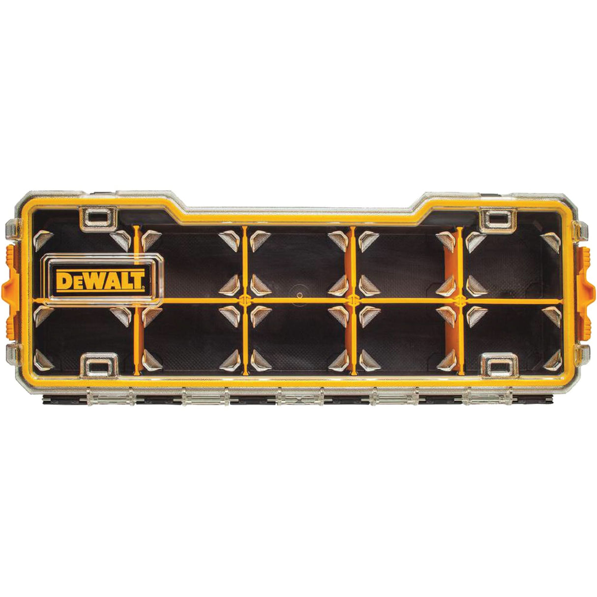 Compartment Pro Organizer, 6-5/8" W x 17-5/8" D x 2-7/8" H, Black/Yellow