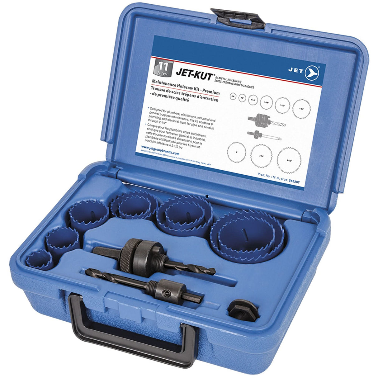Maintenance Holesaw Kit, 11 Pieces