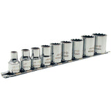 SAE Socket Set, 12 Pcs, 3/8" Drive Size