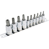 SS1438-10TB 10-Piece 1/4" & 3/8" Drive Tamperproof TORX® Bit Socket Set
