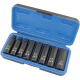 PS838D SAE Socket Set, 8 Pcs, Impact, 3/8" Drive Size, Deep