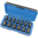 Metric Impact Socket Set, 13 Pcs, 3/8" Drive Size