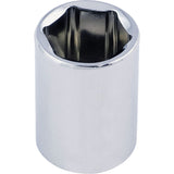 Chrome Socket, 7 mm, 1/4" Drive, 6 Points