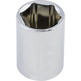 Chrome Socket, 6 mm, 1/4" Drive, 6 Points