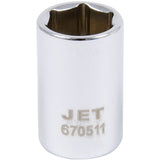 Chrome Socket, 11 mm, 1/4" Drive, 6 Points