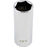 Chrome Socket, 1/2", 3/8" Drive, 6 Points, Deep