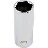 Chrome Socket, 17 mm, 3/8" Drive, 6 Points, Deep