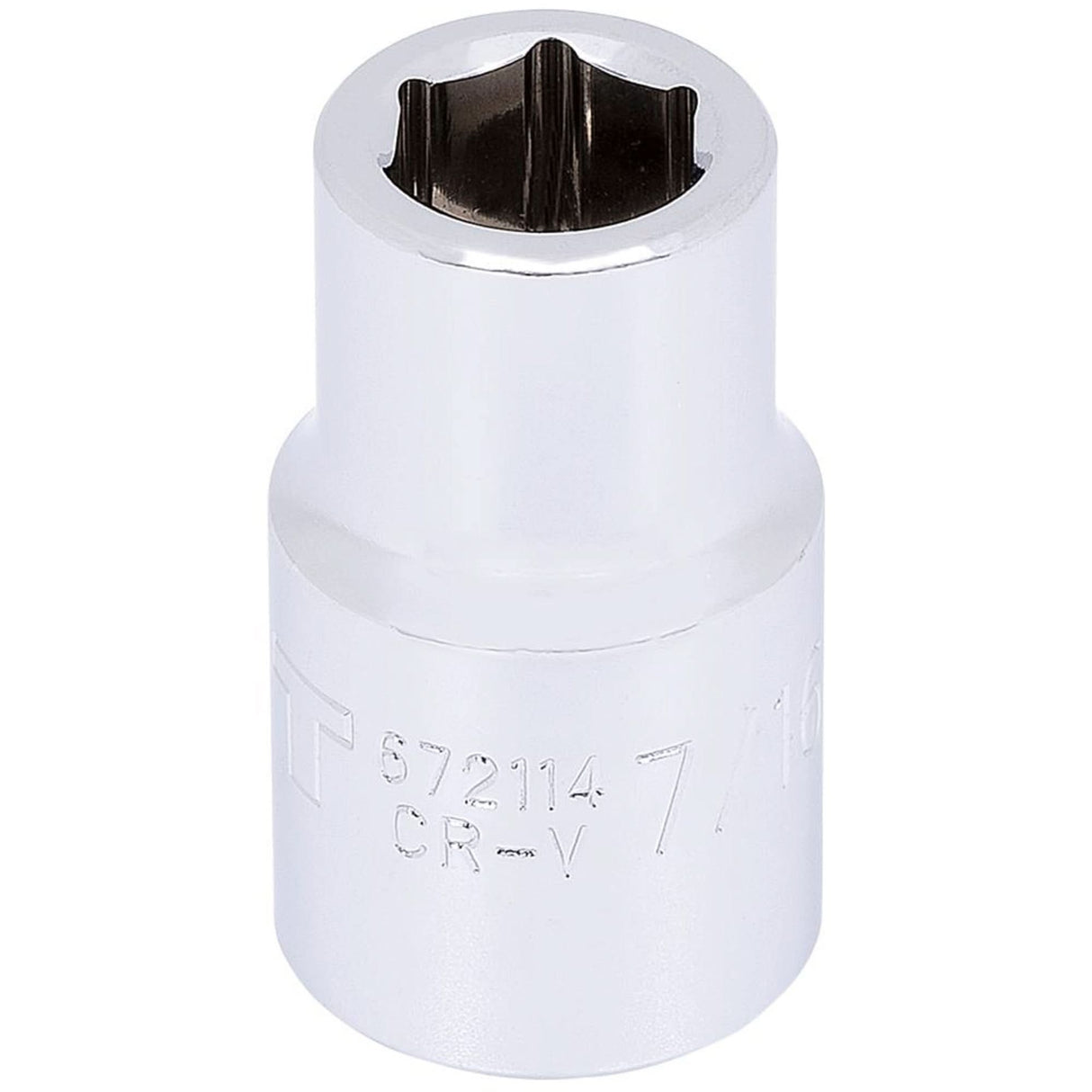 Socket, 7/16", 1/2" Drive, 6 Points