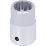 Chrome Socket, 22 mm, 3/4" Drive, 12 Points