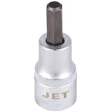 Bit Socket, Hex, 3 mm x 2" L, 3/8" Drive