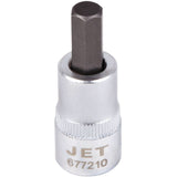 Long Hex Bit Socket, Hex, 5/16" x 2" L, 3/8" Drive