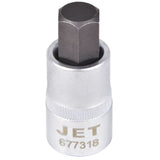 Bit Socket, Hex, 1/2" x 2" L, 1/2" Drive
