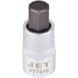 Bit Socket, Hex, 9/16" x 2" L, 1/2" Drive