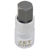 Bit Socket, Hex, 14 mm x 2" L, 1/2" Drive