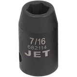 Socket, Impact, 7/16", 1/2" Drive, 6 Points